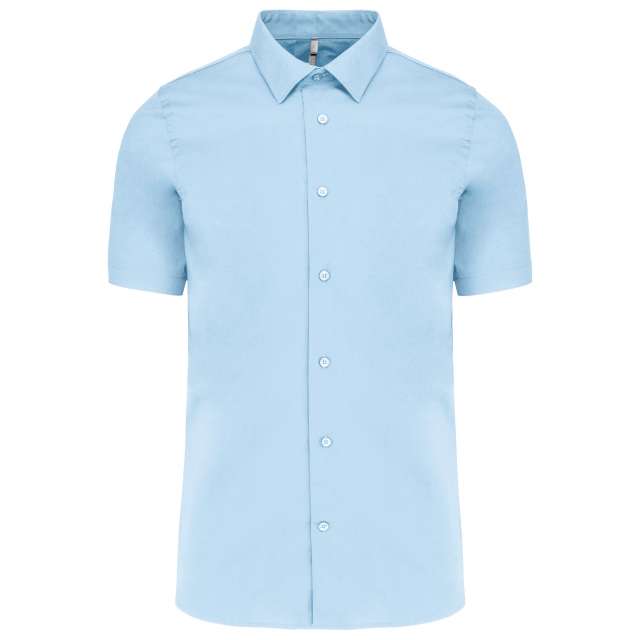 SHORT-SLEEVED COTTON/ELASTANE SHIRT