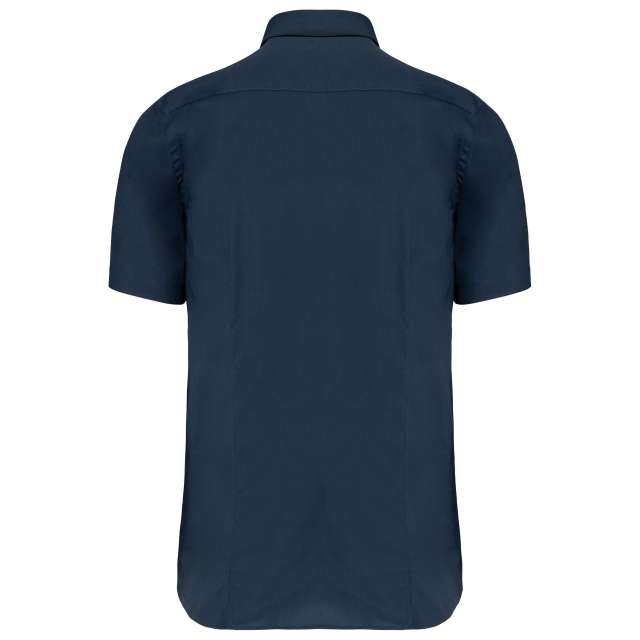 SHORT-SLEEVED COTTON/ELASTANE SHIRT