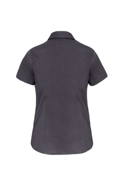 LADIES' SHORT-SLEEVED COTTON/ELASTANE SHIRT