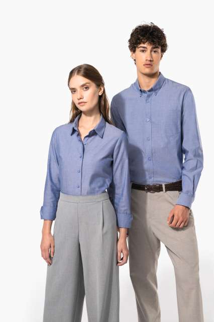 LADIES' LONG-SLEEVED OXFORD SHIRT