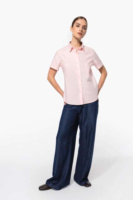 LADIES' SHORT-SLEEVED OXFORD SHIRT