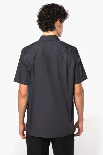 MEN'S SHORT-SLEEVED COTTON POPLIN SHIRT