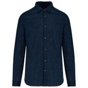 MEN'S LONG SLEEVE LINEN AND COTTON SHIRT