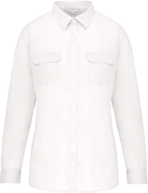 LADIES' LONG-SLEEVED SAFARI SHIRT