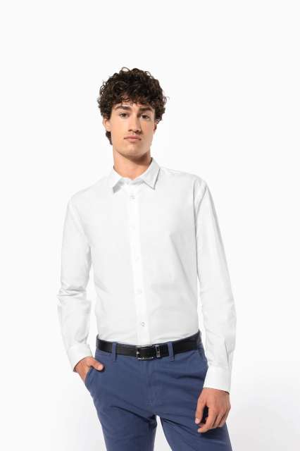 MEN LONG-SLEEVED EASY CARE SHIRT WITHOUT POCKET