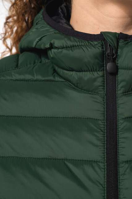 LADIES' LIGHTWEIGHT HOODED PADDED JACKET