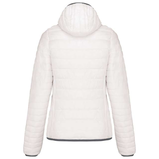 LADIES' LIGHTWEIGHT HOODED PADDED JACKET