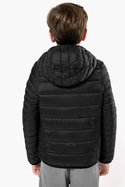 KIDS' LIGHTWEIGHT HOODED PADDED JACKET