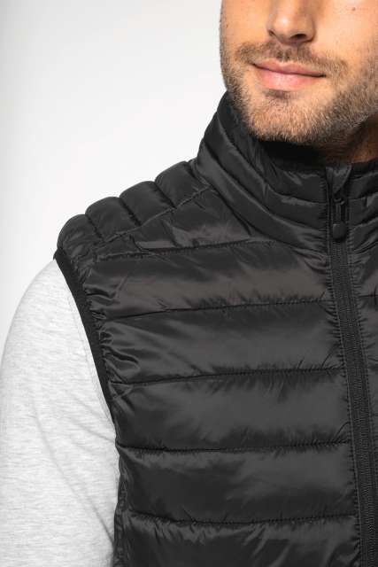 MEN’S LIGHTWEIGHT SLEEVELESS FAKE DOWN JACKET