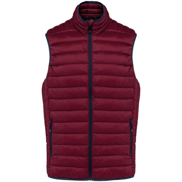 MEN’S LIGHTWEIGHT SLEEVELESS FAKE DOWN JACKET
