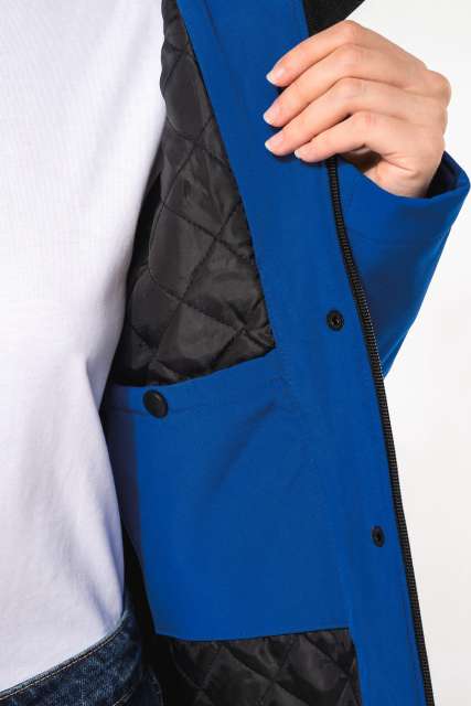 LADIES’ HOODED SOFTSHELL LINED PARKA