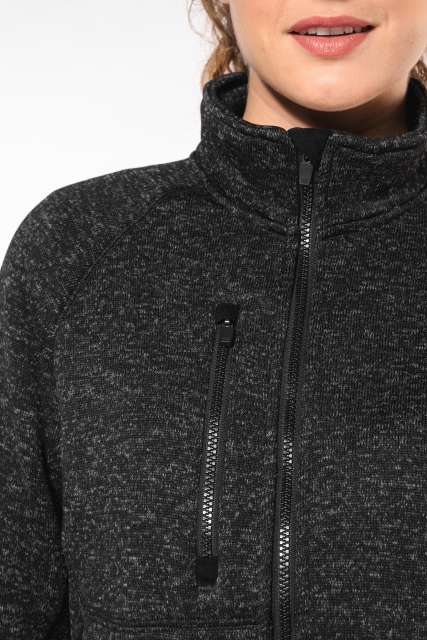 LADIES' FULL ZIP HEATHER JACKET