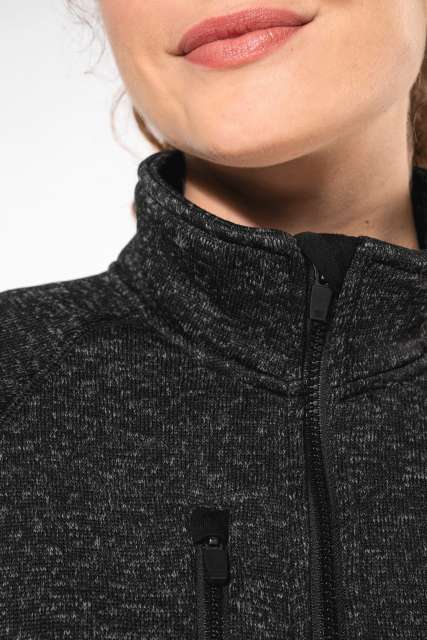 LADIES' FULL ZIP HEATHER JACKET