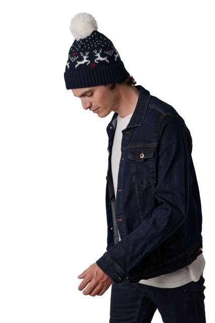 CACIULA BEANIE WITH REINDEER DESIGN