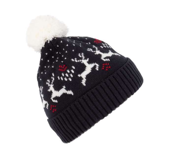 CACIULA BEANIE WITH REINDEER DESIGN