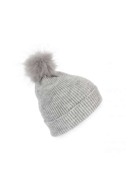 CACIULA KNITTED BOBBLE BEANIE IN RECYCLED YARN