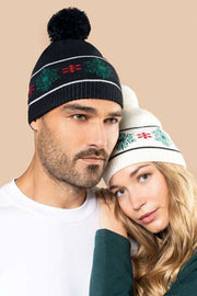 CACIULA BEANIE WITH CHRISTMAS PATTERNS