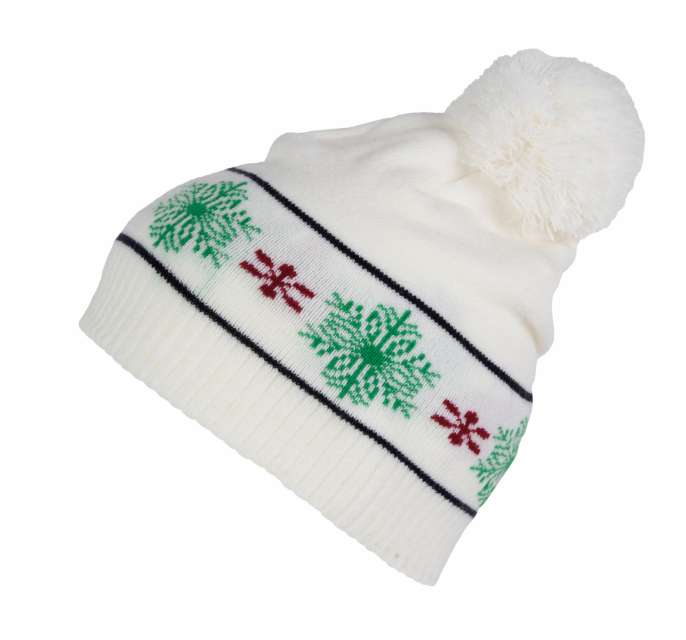CACIULA BEANIE WITH CHRISTMAS PATTERNS