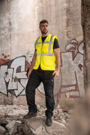 COMFORT EXECUTIVE SAFETY VEST "HAMBURG" - MULTIFUNCTIONAL WITH POCKETS