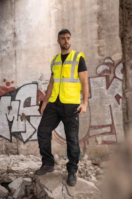 COMFORT EXECUTIVE SAFETY VEST "HAMBURG" - MULTIFUNCTIONAL WITH POCKETS