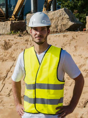 SAFETY VEST "WOLFSBURG" - BLACK HEM