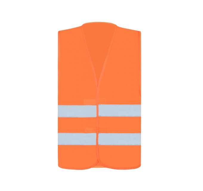 BASIC SAFETY VEST FOR PRINT "KARLSRUHE" - 2 VELCRO