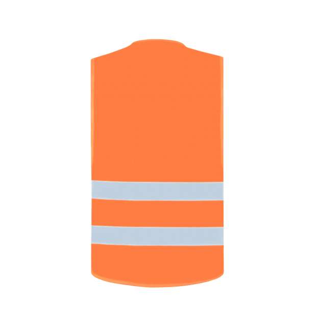 BASIC SAFETY VEST FOR PRINT "KARLSRUHE" - 2 VELCRO