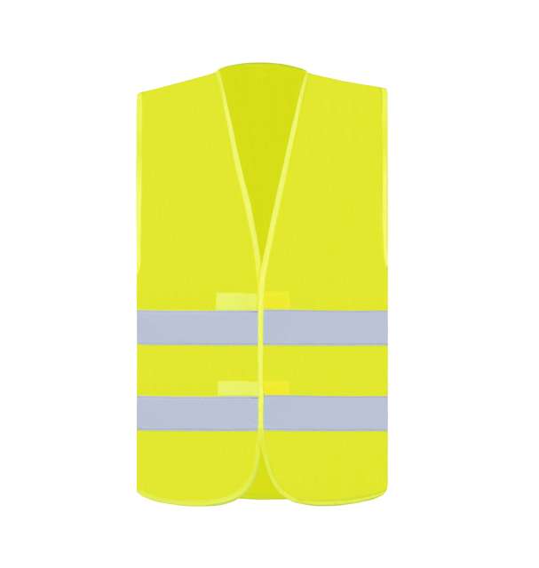 BASIC SAFETY VEST FOR PRINT "KARLSRUHE" - 2 VELCRO