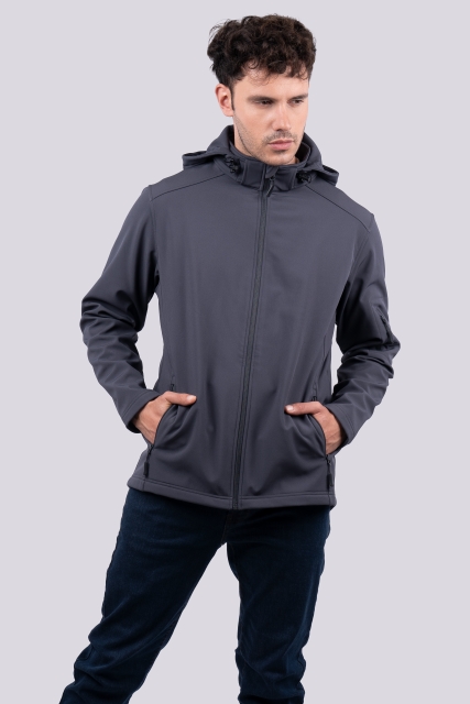 JACHETA SOFTSHELL 3 STRATURI CU GLUGA DETASABILA BARBATI LE820