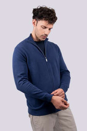 CARDIGAN BUMBAC FIN CU FERMOAR BARBATI LE970