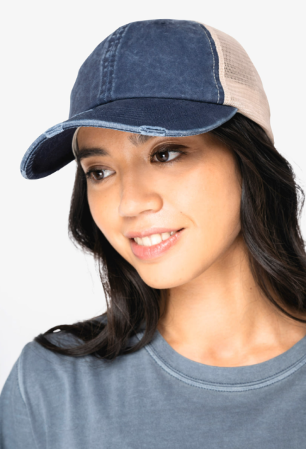 SAPCA ECO-FRIENDLY UNISEX RIPPED EFFECT TRUCKER