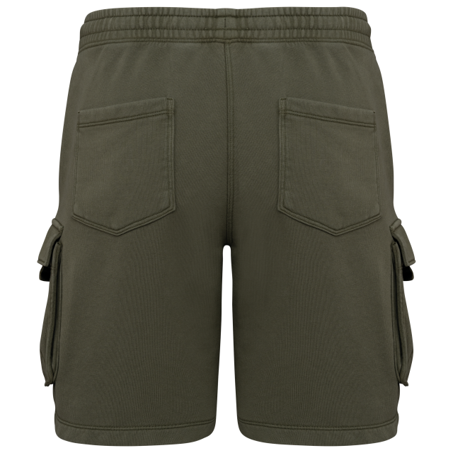 PANTALONI SCURTI MEN’S FRENCH TERRY WASHED EFFECT CARGO