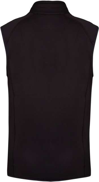 DUAL-FABRIC SLEEVELESS SPORTS JACKET