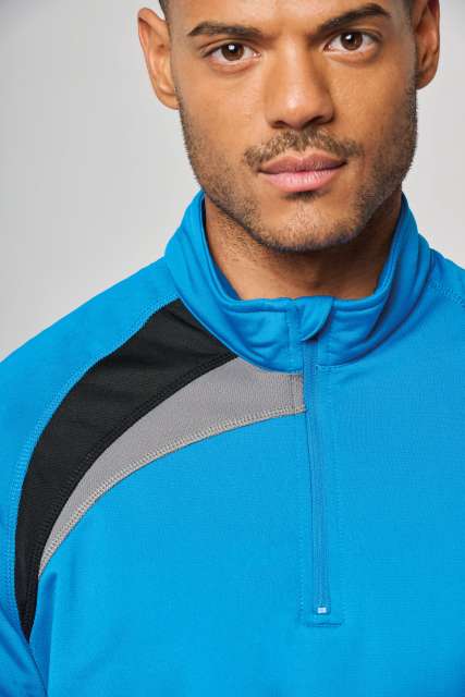 ADULTS' ZIP NECK TRAINING TOP