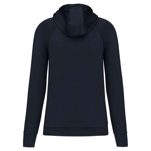 ZIP NECK HOODED SPORTS SWEATSHIRT