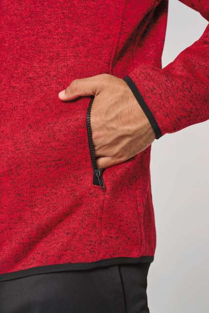 MEN'S HEATHER HOODED JACKET