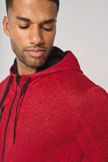 MEN'S HEATHER HOODED JACKET