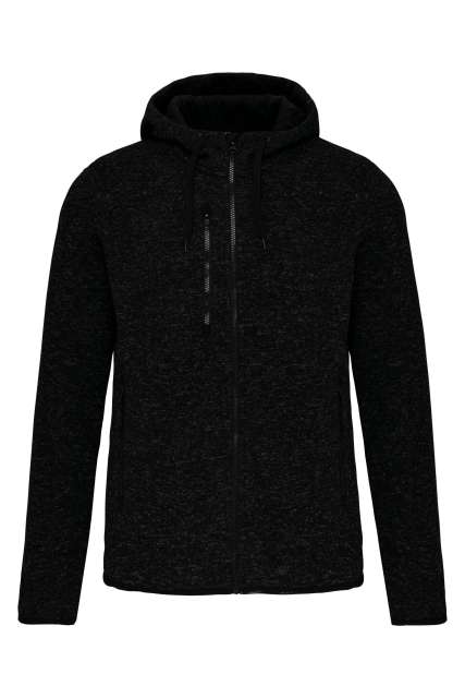 MEN'S HEATHER HOODED JACKET