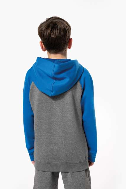 KIDS' TWO-TONE HOODED SWEATSHIRT