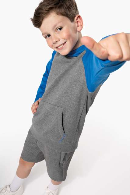 KIDS' TWO-TONE HOODED SWEATSHIRT