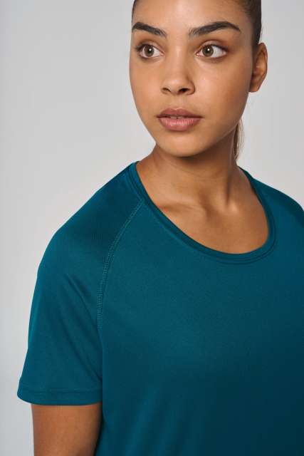 LADIES' RECYCLED ROUND NECK SPORTS T-SHIRT