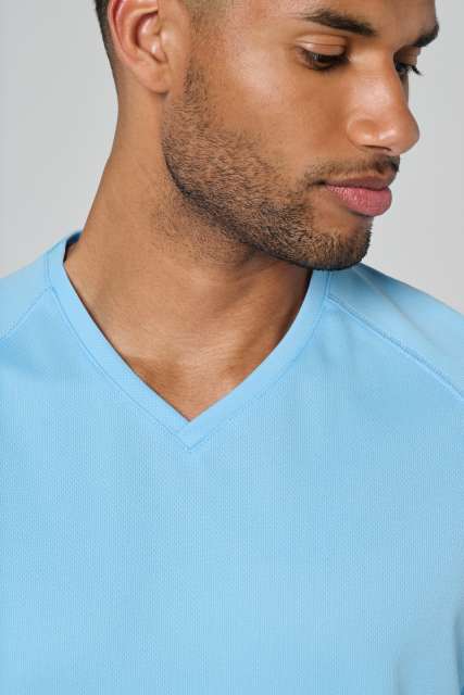 MEN’S V-NECK SHORT-SLEEVED SPORTS T-SHIRT