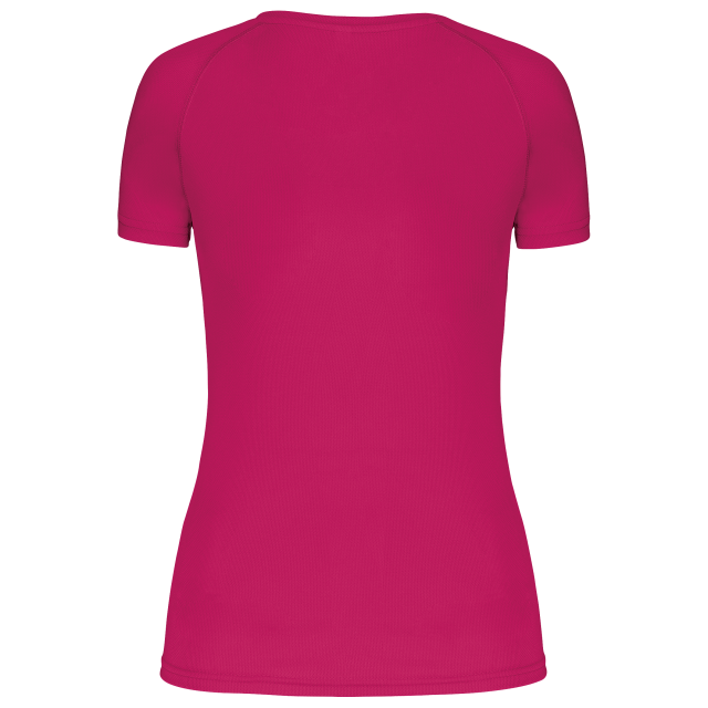 LADIES’ V-NECK SHORT-SLEEVED SPORTS T-SHIRT