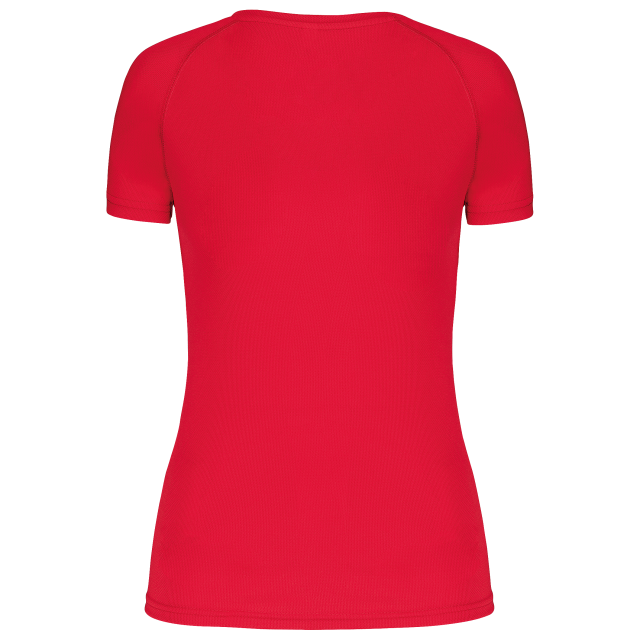 LADIES’ V-NECK SHORT-SLEEVED SPORTS T-SHIRT