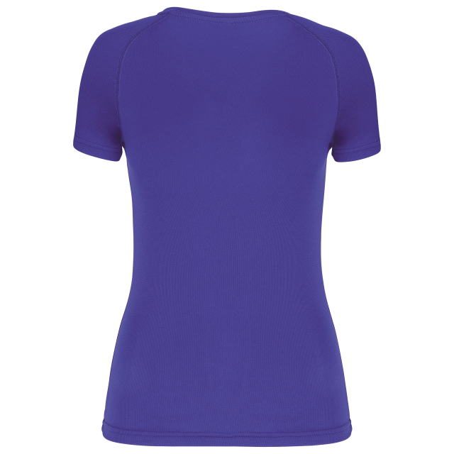 LADIES’ V-NECK SHORT-SLEEVED SPORTS T-SHIRT