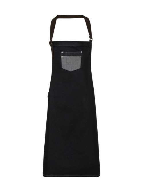 SORT DENIM CU INSERTII PIELE 'DIVISION' WAXED LOOK