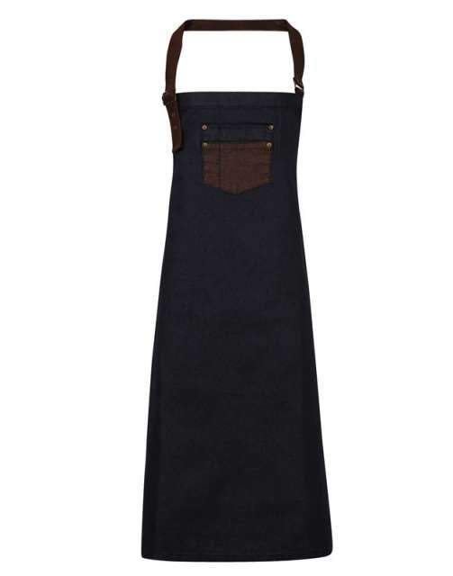 SORT DENIM CU INSERTII PIELE 'DIVISION' WAXED LOOK