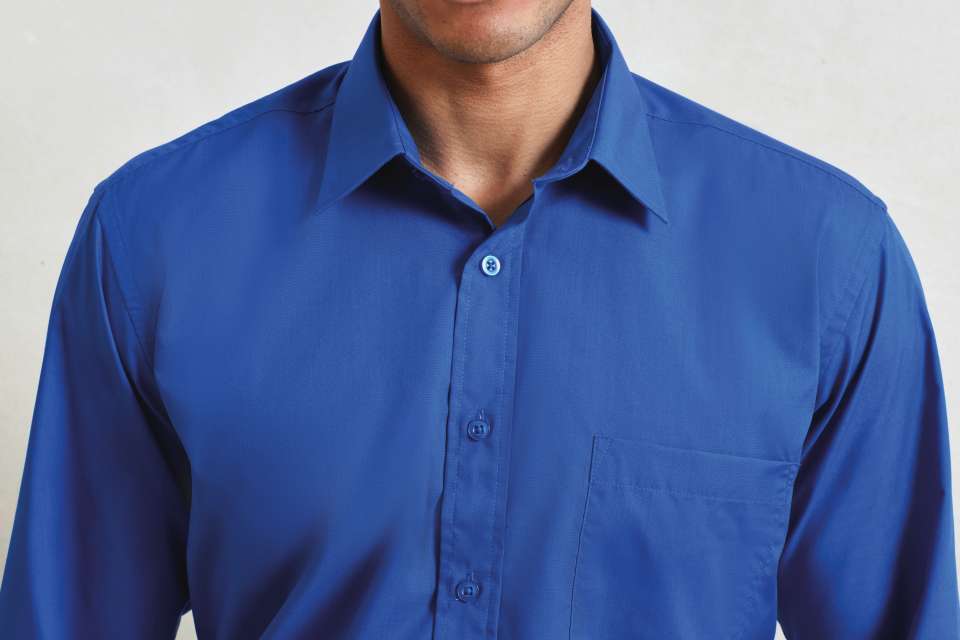 MEN'S LONG SLEEVE POPLIN SHIRT