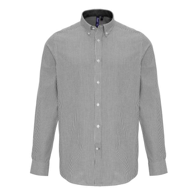 MEN’S COTTON RICH OXFORD STRIPES SHIRT