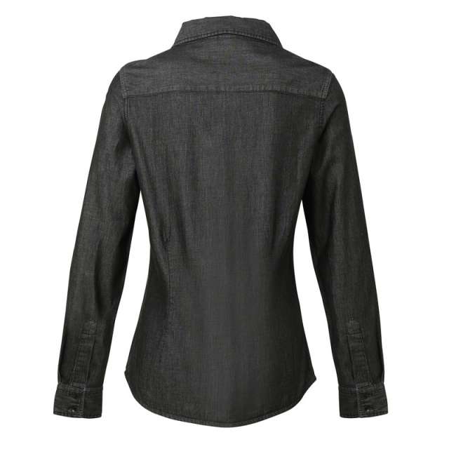 WOMEN'S JEANS STITCH DENIM SHIRT